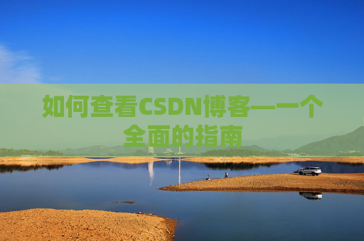 如何查看CSDN博客—一个全面的指南
